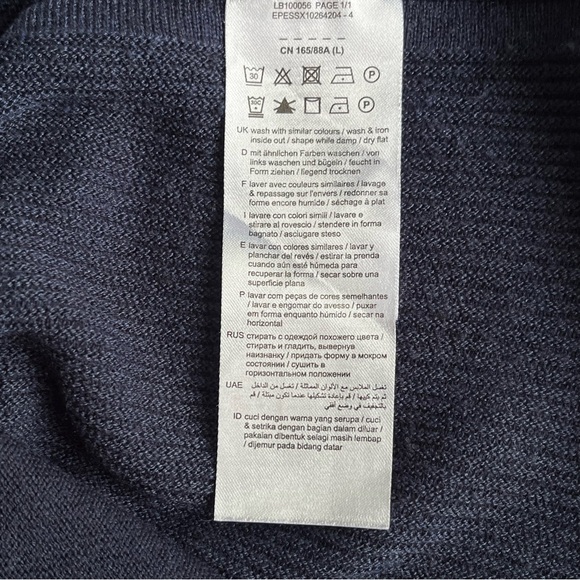 Esprit knit poncho sweater tassel detail Navy - Picture 10 of 11